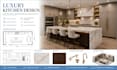 design luxury kitchen with materials, finishes and realistic 3d visualization