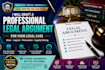 draft a professional legal argument for your case