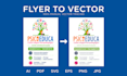 vectorize and recreate your flyer