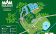 design vector maps, rv park, campground, resort maps and event map