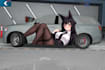 do premium itasha design on car parking multuplayer