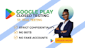 provide 12 testers 20 testers closed testing google play
