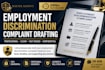 professionally draft your employment discrimination complaint
