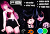 create 3d vtuber model, warudo vtuber avatar, anime vrchat avatar, vrm avatar