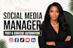 automate your social media, schedule, content creation and virtual assistant
