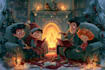 draw christmas children book