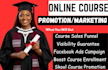 do online course promotion, skool community, student enrollment