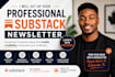 set up your professional substack newsletter