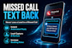 set up gohighlevel missed call text back automation
