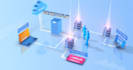 create 3d technology data visualization animations