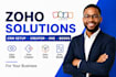 do zoho CRM setup zoho creator zoho one zoho books zoho campaigns