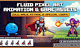 do pixel art animation, pixel art animation, pixel art character, game art