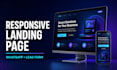 build a responsive landing page with whatsapp and a lead form