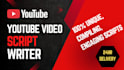 research and write your youtube video script