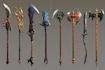 create weapon design and illustration