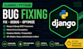 fix python django bugs and backend issues