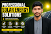 calculate solar panel, battery, and inverter sizing
