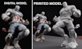 sculpt 3d model character model statue action figure stl obj with printing
