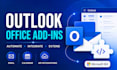 develop custom microsoft outlook office addin plugin