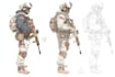 draw detailed military characters for you