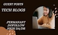 provide tech SEO, tech backlinks, tech blogs and guest posts