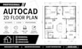 create professional autocad 2d drawings