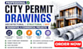 draw architectural plans, mep and construction drawings for city permit