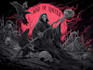 draw dark art illustration with engraving style