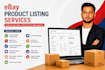 do ebay listing, ebay product listing, ebay bulk listing and product upload
