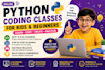 teach python coding to kids and beginners