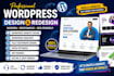 design or redesign a professional wordpress website