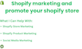 shopify marketing and promote your shopify store