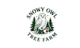 make snowy owl christmas tree farm logo