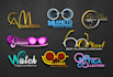 design sunglasses , watch, clock and optical shop logo