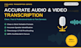accurately transcribe audio and video to text
