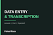 do accurate data entry and transcription