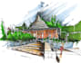 create professional architectural hand sketches