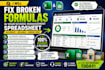 fix broken formulas in your school management spreadsheet