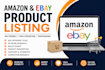 e commerce virtual assistant amazon  ebay product listing
