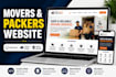 create a modern movers and packers website with PHP