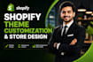 expert shopify theme customization, shopify store design