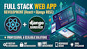 build a full stack web app with react and django