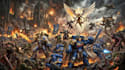 create epic warhammer 40k character art and design