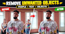 do vfx cleanup, remove objects, people, text from your video