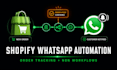 setup shopify whatsapp automation, n8n api integration, order tracking, alerts