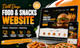 create food website, snacks website for businesses