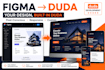 convert your figma design or existing website into a duda website