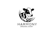 design timeless harmony organic dairy logo