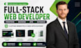 build a custom full stack website frontend backend
