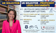 draft a formal UK excessive force complaint letter